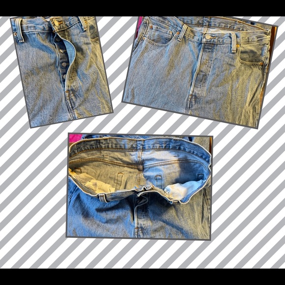NEW Original LEVI’S 501 Medium wash 5 pocket, 5 button closure. Size 38” x 32” - Picture 2 of 4